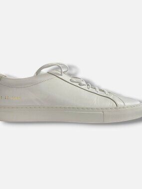 Common Projects Womens White Achilles Leather Sneaker Shoes Size 40